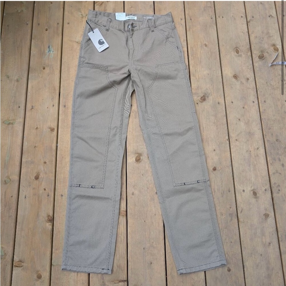 NWT Carhartt WIP Women's Miggy Double Knee Pants - Tanami Rinsed - 27